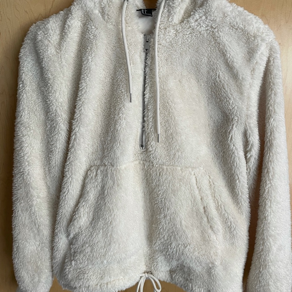 Quarter Zip Faux Fur Women’s Hoodie